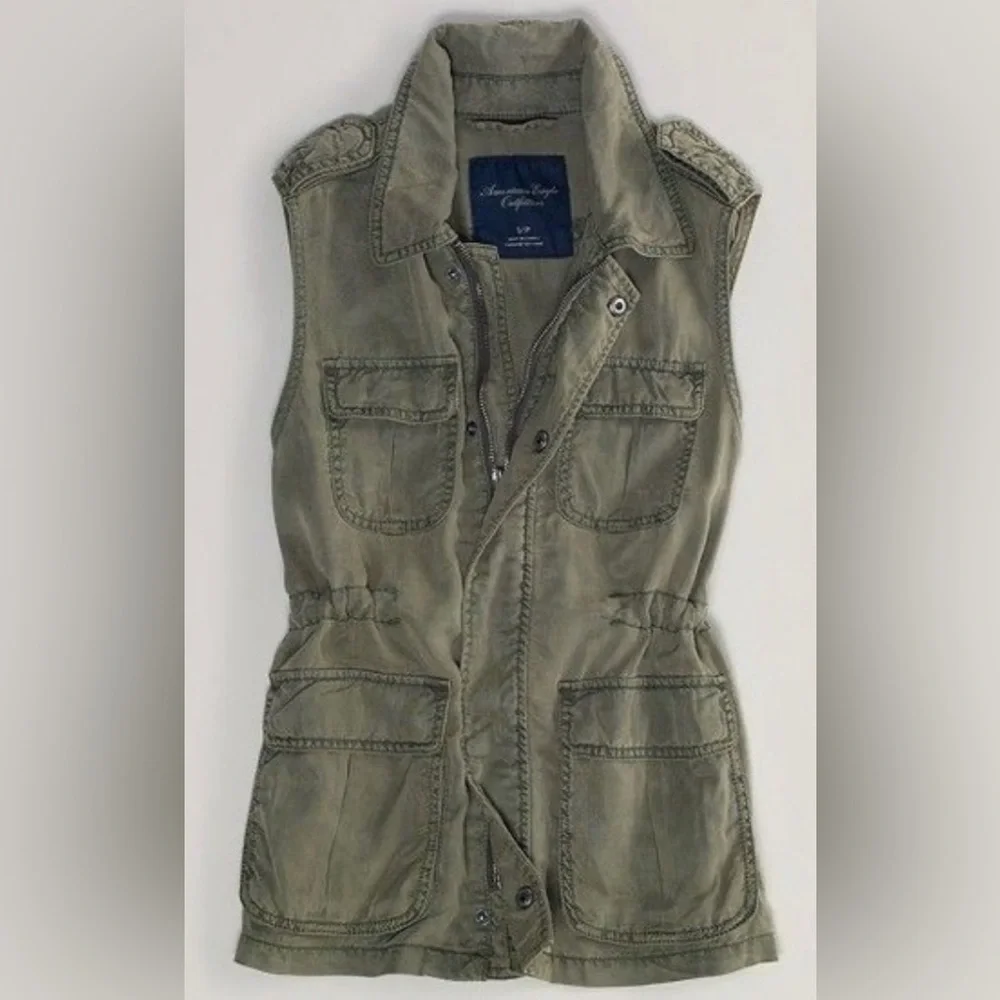 American Eagle Outfitters green vest